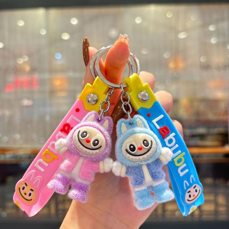 クロスボーダー漫画植毛ラブキーホルダーペンダントかわいいカップルバッグキーホルダーブラインドボックスプチギフト|undefined
