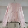v领显瘦立体长袖毛衣
