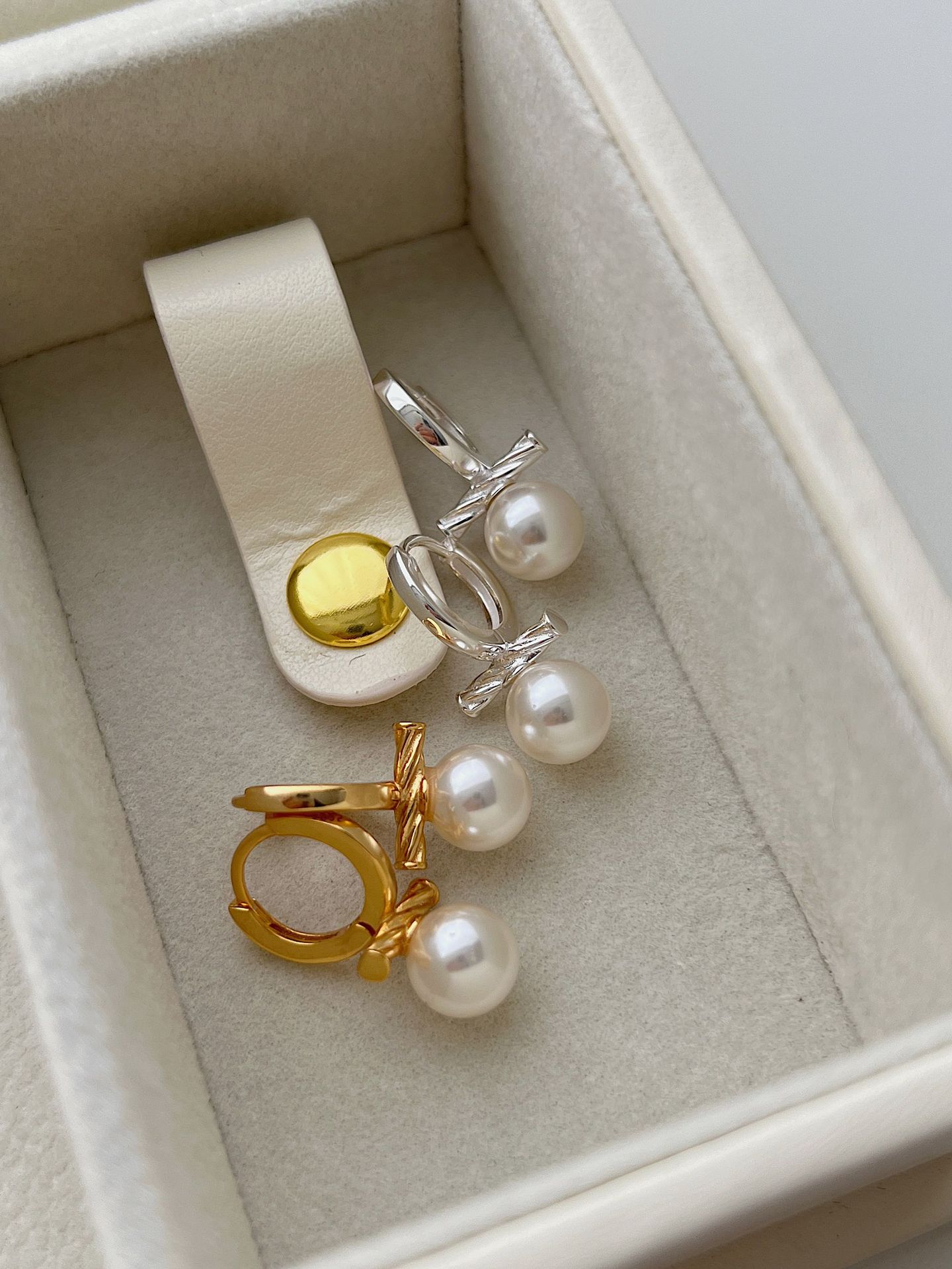 1 Pair 925 Sterling Silver Geometric Drop Earrings display picture 3