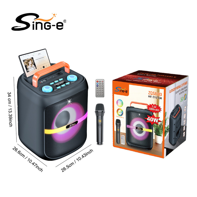 Sing-E Zqs8183 8inch Outdoor Dedicated Karaoke Desktop Speaker with Built-In Bluetooth and Radio Function Sing-E Zqs8183 8inch Outdoor Dedicated Karaoke Desktop Speaker with Built-In Bluetooth and Radio Function