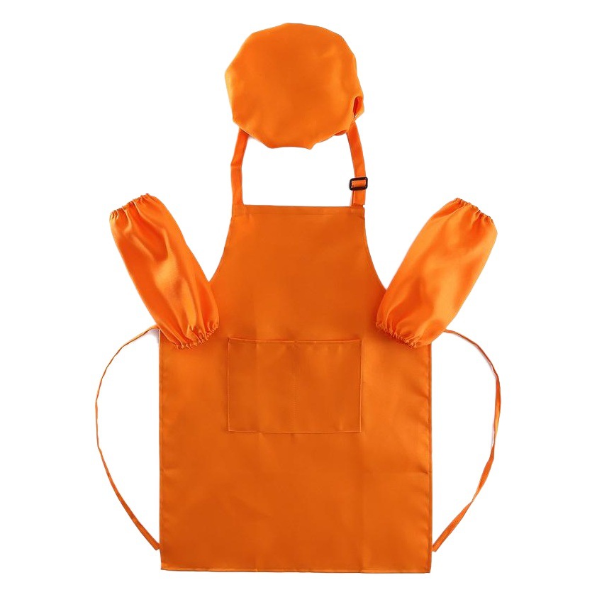 Personalizado delantal de los niños pintura gouache ropa rendimiento kindergarten hornear traje diy registro impresión