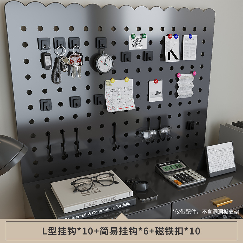 桌面置物架洞洞板办公桌立式多层桌上书架书桌一体收纳电脑桌工位|undefined