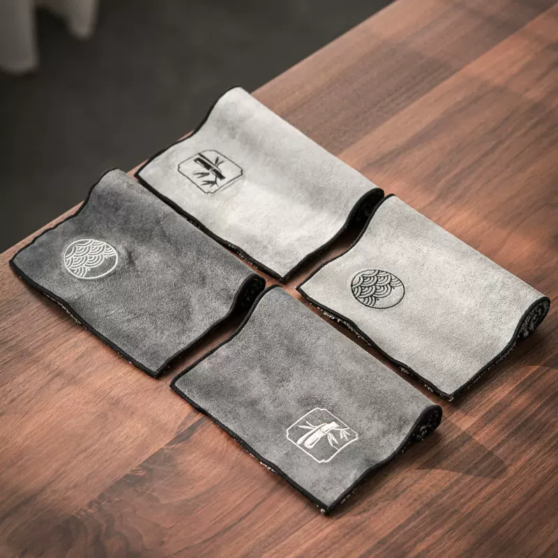 吸水茶巾茶布加厚祥云茶几茶桌布禅意茶具毛巾棉麻抹布垫茶台配件