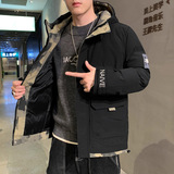 (Трансграничная торговля), демисезонная утепленная модная ветрозащитная куртка с капюшоном, оверсайз