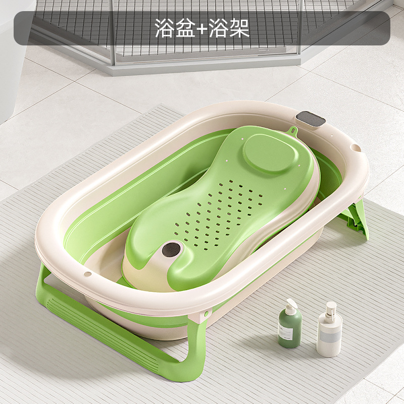 Bidé plegable para niños, balde de baño universal, suministros para bebés de gran tamaño, lavabo para bebés