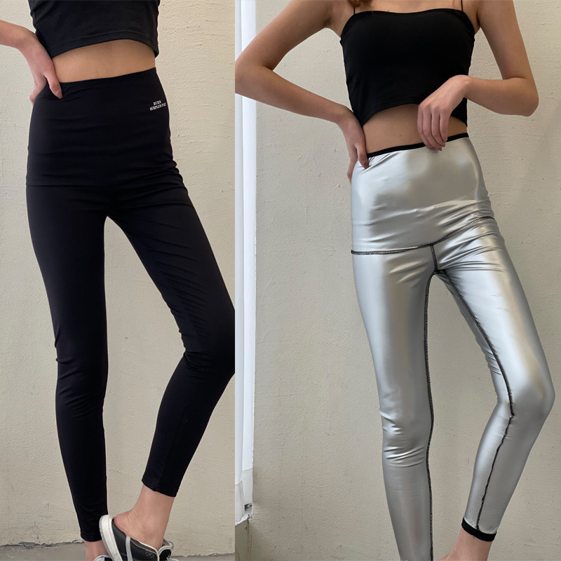 BU全塗層三分暴汗褲高腰五分收腹褲九分提臀運動跑步瑜伽服芭比褲