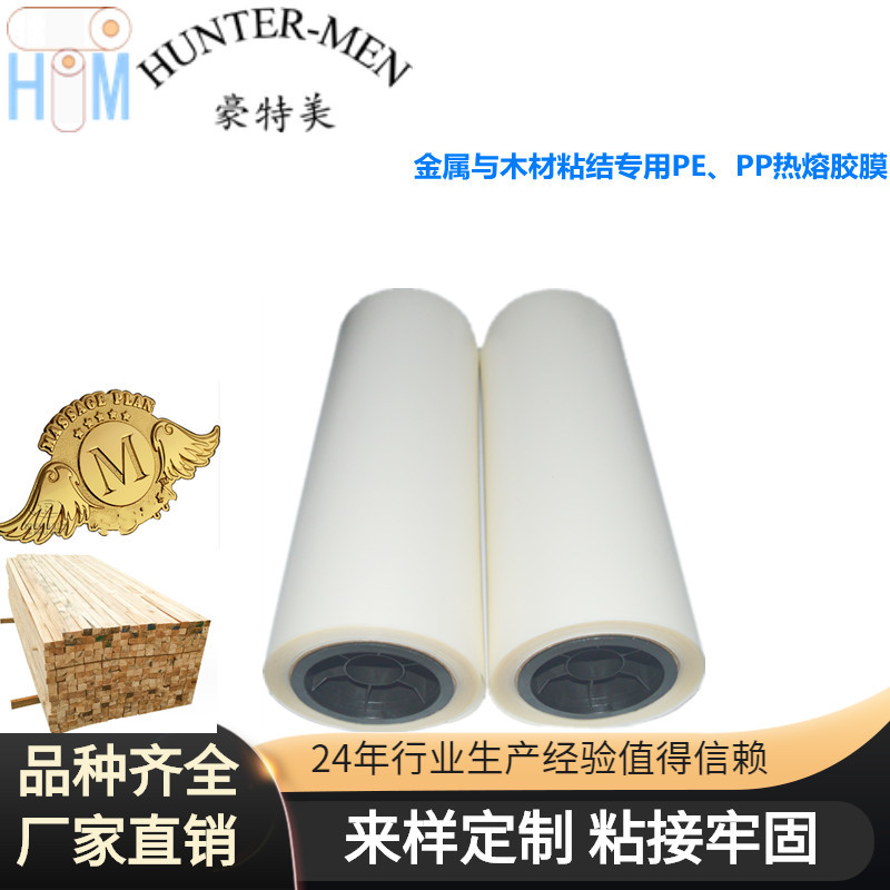 厂家直销PE、PP热熔胶膜金属与PP、PE与木材粘结耐高温防水