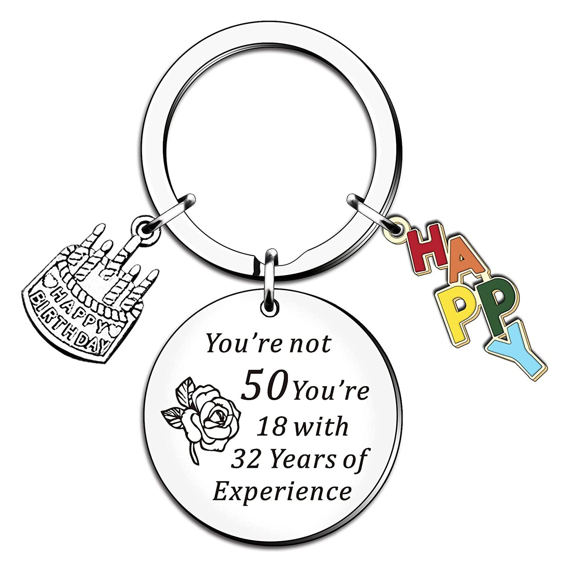 跨境爆款生日礼物酒杯蛋糕HAPPY 不锈钢扣送父母亲人朋友礼物挂件