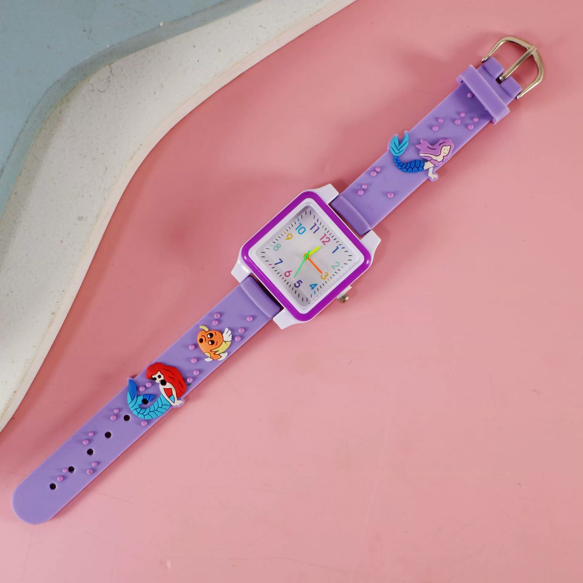 Silicone children's watch with gears, children's quartz watches