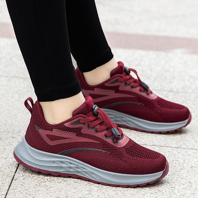 Otoño y invierno cómodos zapatos casuales para caminar, zapatos de madres de moda, zapatos transpirables, zapatos para personas mayores, zapatos deportivos para hombres