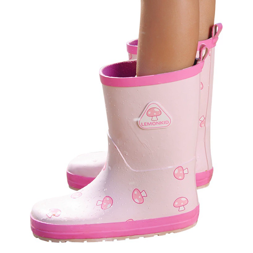 Lemonkid Lemon Детские резиновые сапоги Детские резиновые сапоги до середины икры для мальчиков и девочек Водонепроницаемая нескользящая обувь для воды Оптовая продажа