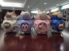 卡通吸管水杯带直饮口大人小孩都可以双用防摔PC塑料水杯子潮流款