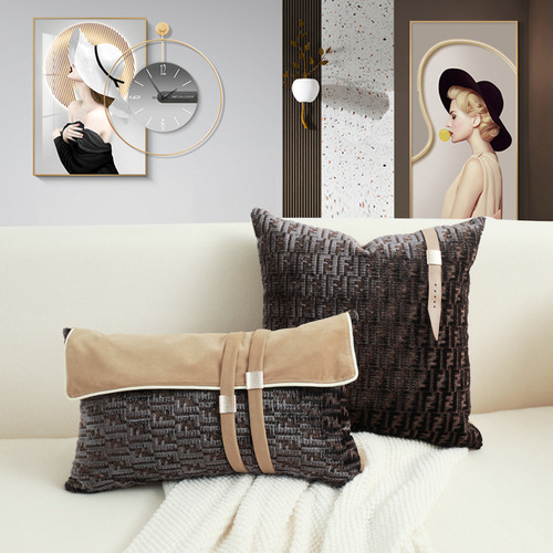 Light luxury Italian style high-end model room pillows villa hotel home sofa pillows soft decoration designer cushions wholesale