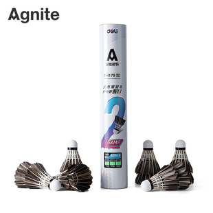 Angnet Fh179 Badminton (12 Pieces/Tube) (Black) (Tube)