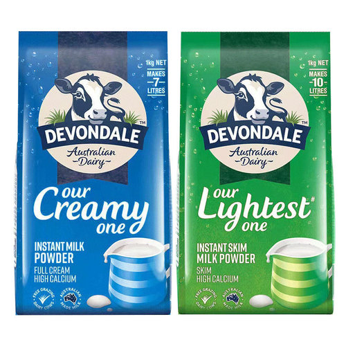 Australia's Devondale Deyun milk powder for children and adults high calcium full-fat/skimmed milk powder imported milk powder calcium supplement