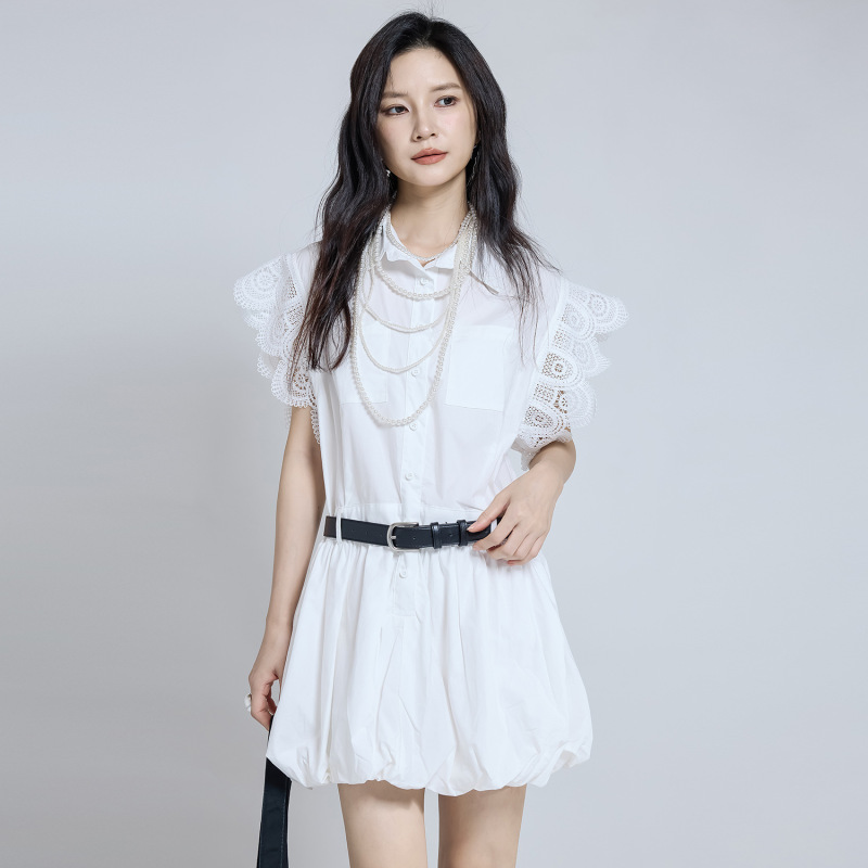 【Nordic Dawn and Dusk】2026 Summer New Design Three-Dimensional Petal Sleeve Short Dress Women's New Flower Bud Dress 【Nordic Dawn and Dusk】2026 Summer New Design Three-Dimensional Petal Sleeve Short Dress Women's New Flower Bud Dress