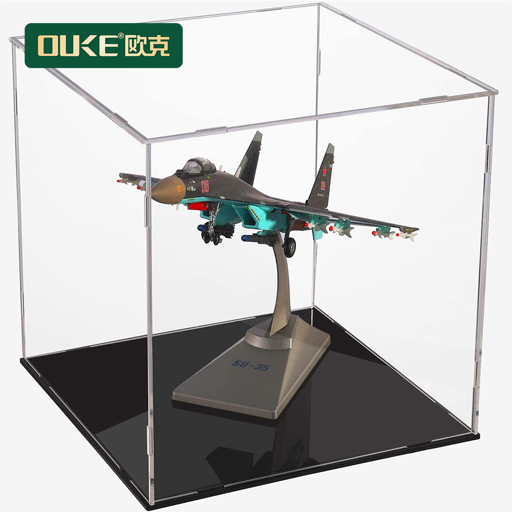 厂家批发亚克力方形防尘收纳盒  亚克力乐高透明防尘罩手办展示盒