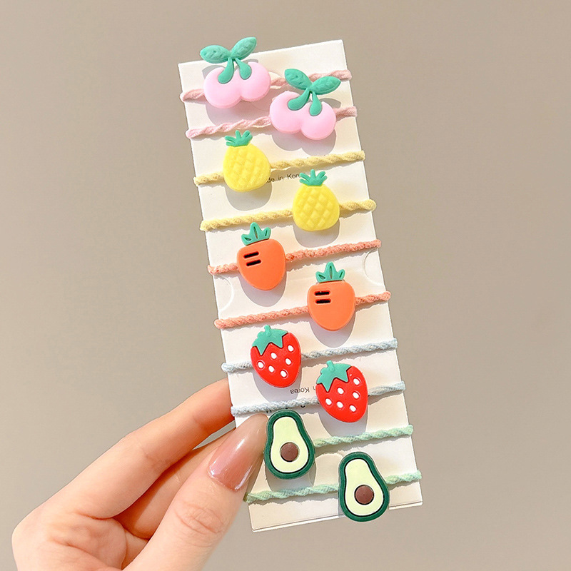 Ligas de cabello elásticas para niñas, colores de caramelo, suaves y resistentes, accesorios infantiles