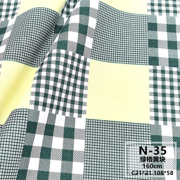 Impresión de tarjetas de hilo de algodón sarga tela médica cama de hospital tela especial blanqueador resistente al cloro en las ventas directas de stock