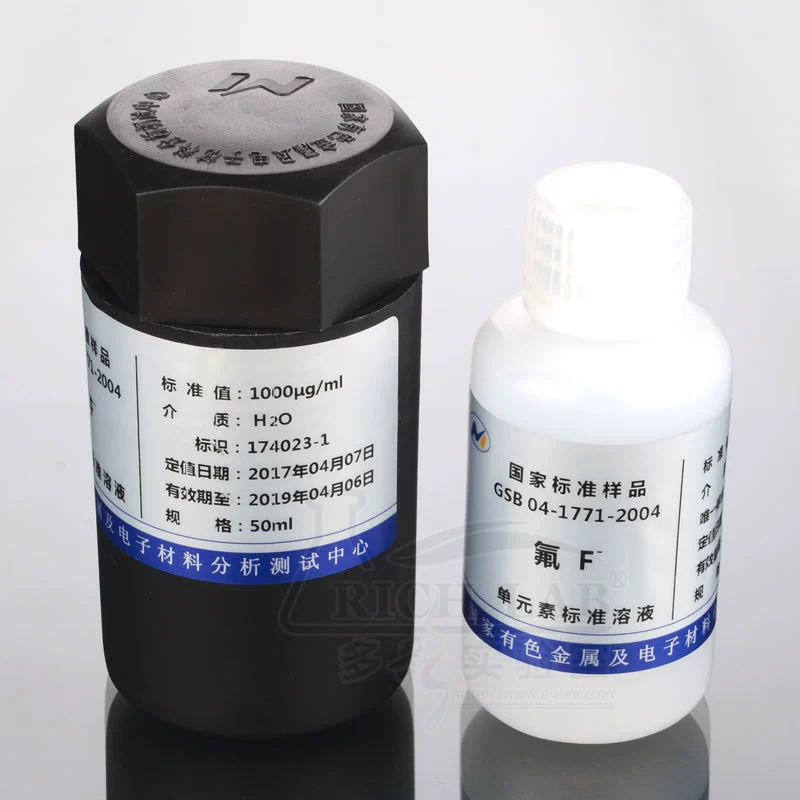 Стандартный раствор фторид Ион Стандартный раствор 1000ppm 50 мл GSB04-1771-2004 стандартное вещество