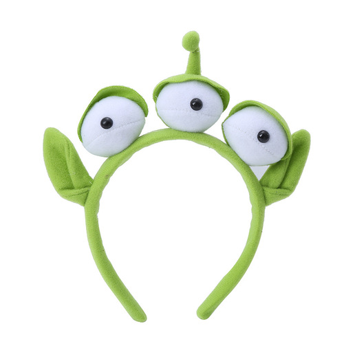 Funny three-eye rabbit hairband, new cute cartoon headband, washing hair tie, trendy outdoor head accessory