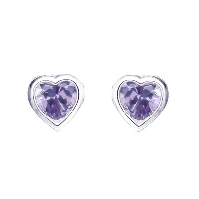 3g Weight Copper Ear Needle Material Ear Studs Classification 1 Pair Quantity Daily, Street Occasion Copper Material Heart Shape Pattern All Seasons Season Women's Gender Sweet Style 1 Pair Sweet Heart Shape Copper Ear Studs 23