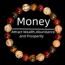 财富temu希音TK跨境爆款天然石手链虎眼石串珠水晶工厂批发热销