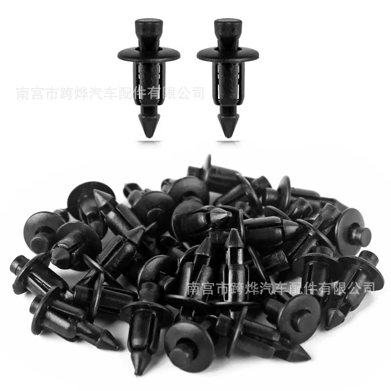 汽车卡扣6mm 护板推进式塑料夹 卡扣尼龙膨胀螺丝扣铆钉配件
