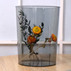 transparent Trash Simplicity originality wastepaper basket a living room TOILET Office transparent Trash basket