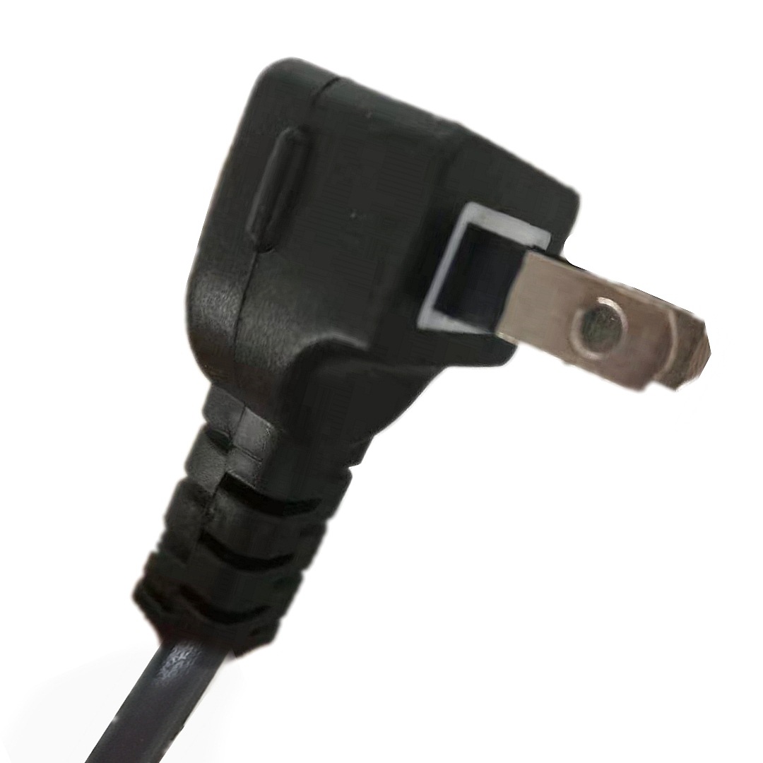 现货优惠供应日本电源插头日标日规L型90度弯头2极插头0.75电源线