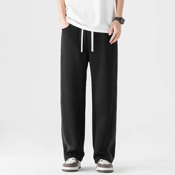2025 Summer Men's Casual Pants Loose Straight Pants Summer Student Pants Pants Cotton Casual Pants