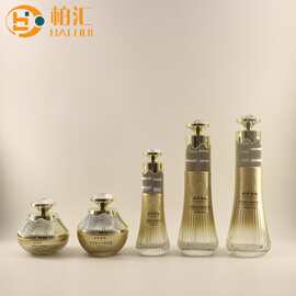 新款钻石瓶套装包材120m护肤l乳液精华玻璃瓶50g膏霜小样分装瓶