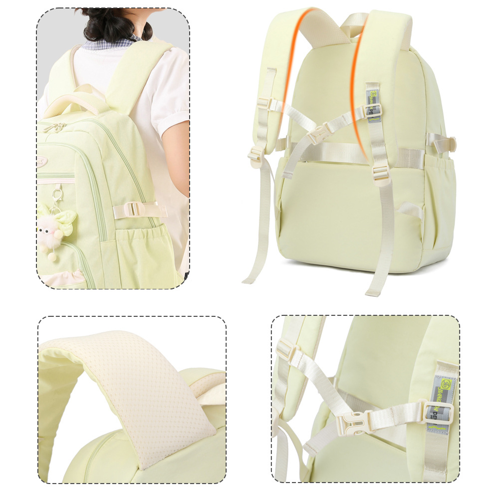 Nueva mochila para estudiantes de secundaria, mochila de viaje de ocio ultraligera para mujer, mochila para estudiantes transfronterizos de gran capacidad para estudiantes universitarios