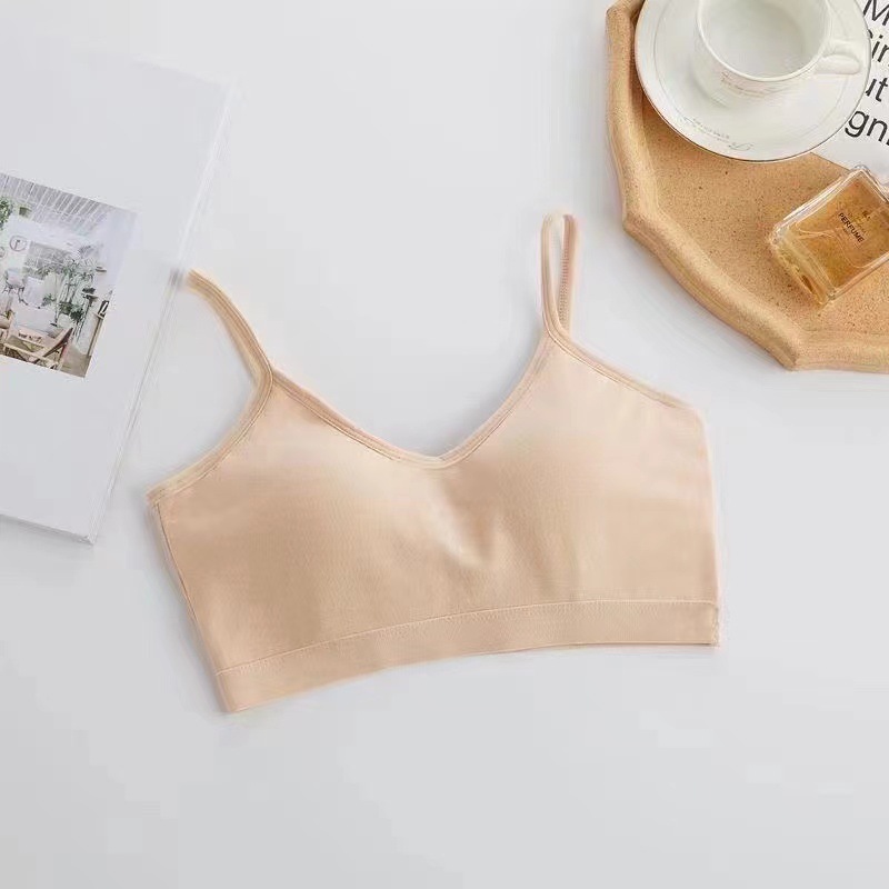 Algodón profundo U belleza de espalda ropa interior deportiva damas reunidas sostén de los estudiantes chaleco de suspensión con taza fija con agujeros de ventilación