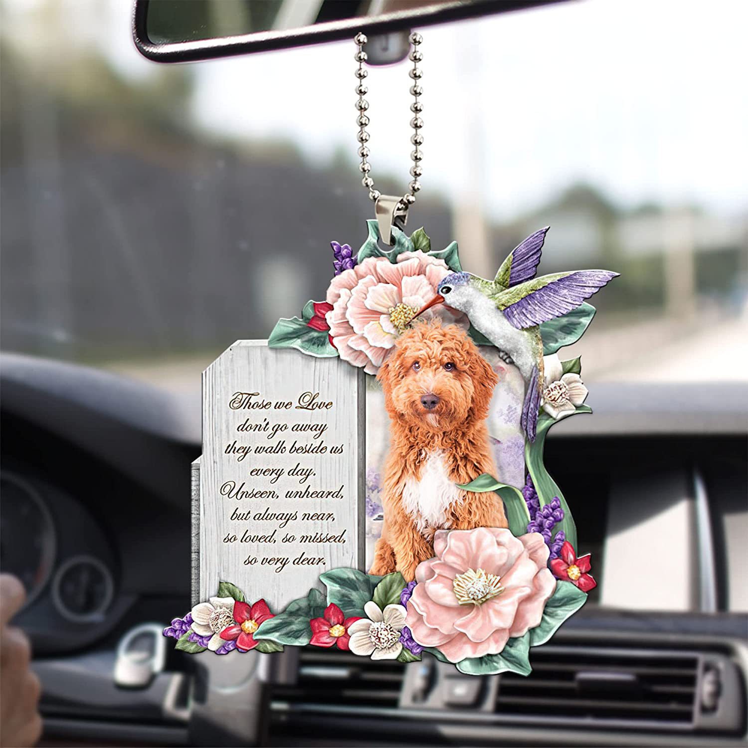 Nuevos productos creativos transfronterizos colibríes acrílico para automóviles colgantes mochila colgantes regalo de cumpleaños decoración para el hogar