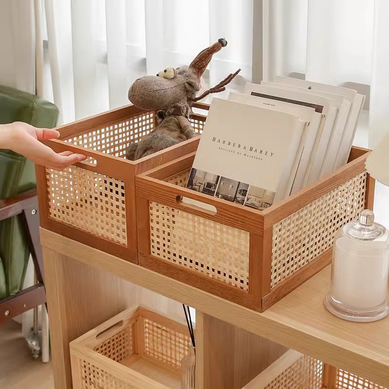 Boîte de rangement pliable en tissu pour organisation maison_voghion.com