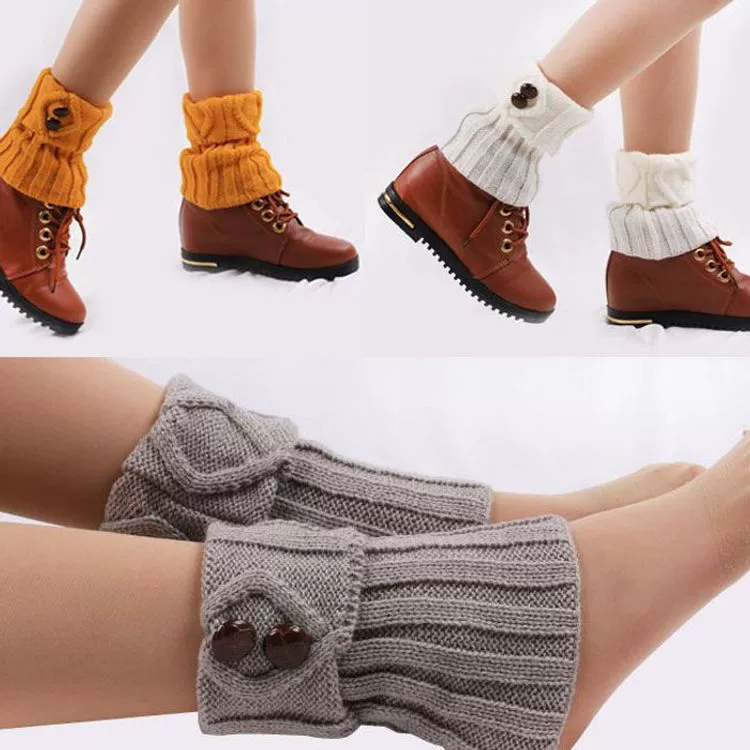 Демисезонные модные knitted шерстяные гетры для согревания, носки, корейский стиль