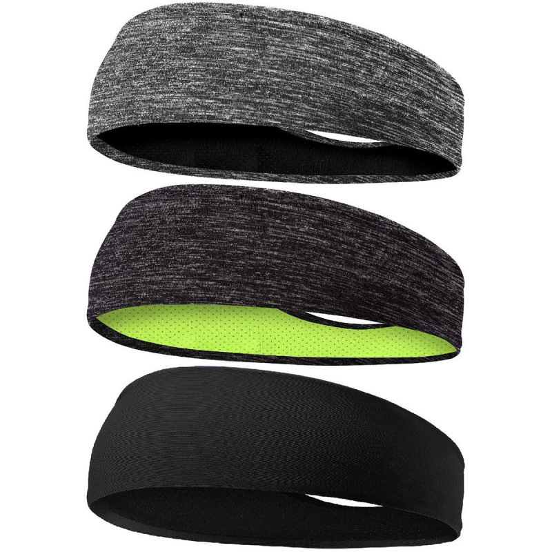 Cross-Border Hot-Selling Outdoor Running Sports Headband, Yoga Hairband, Jogging Quick-Drying Sweat-Absorbing Band, Non-Slip Anti-Sweat Headband