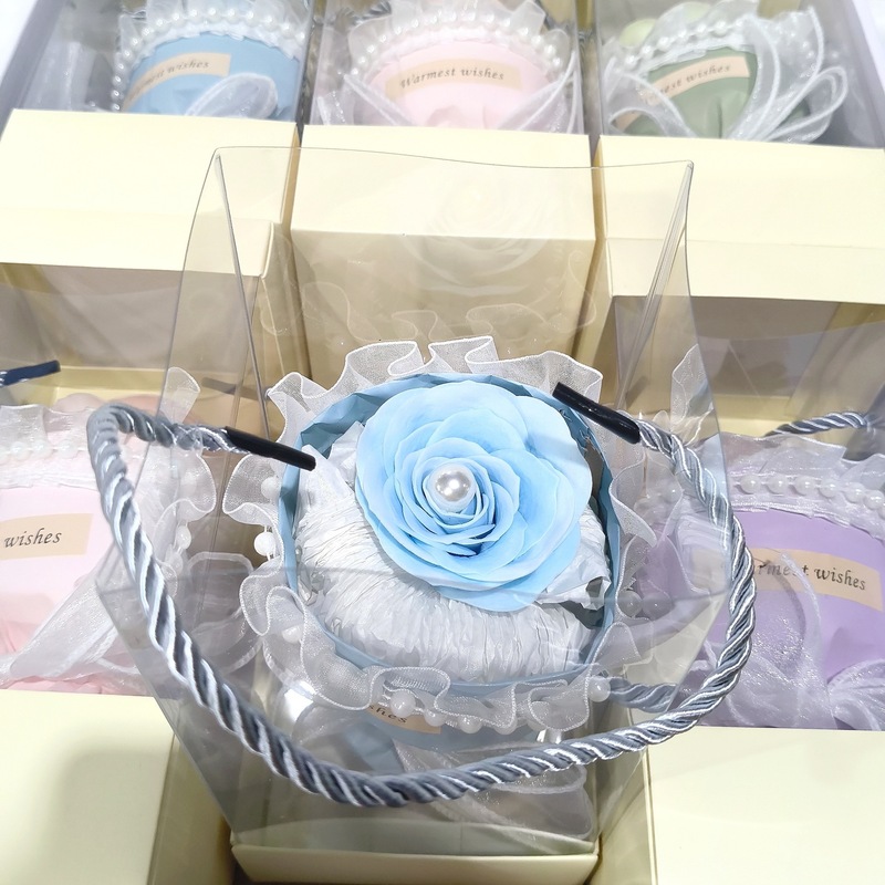教师节礼物花束仿真玫瑰花香皂花珍珠玫瑰生日礼物节日送老师花束|undefined