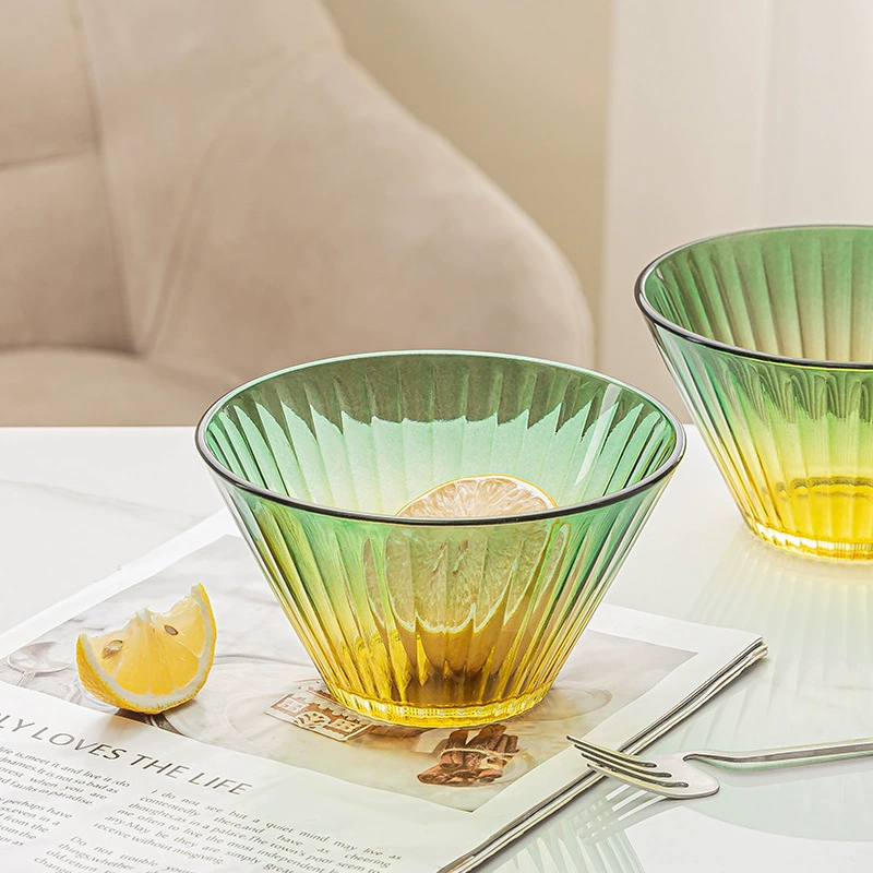 Fruit high quality glass glass bowl, with gem, increased thickness