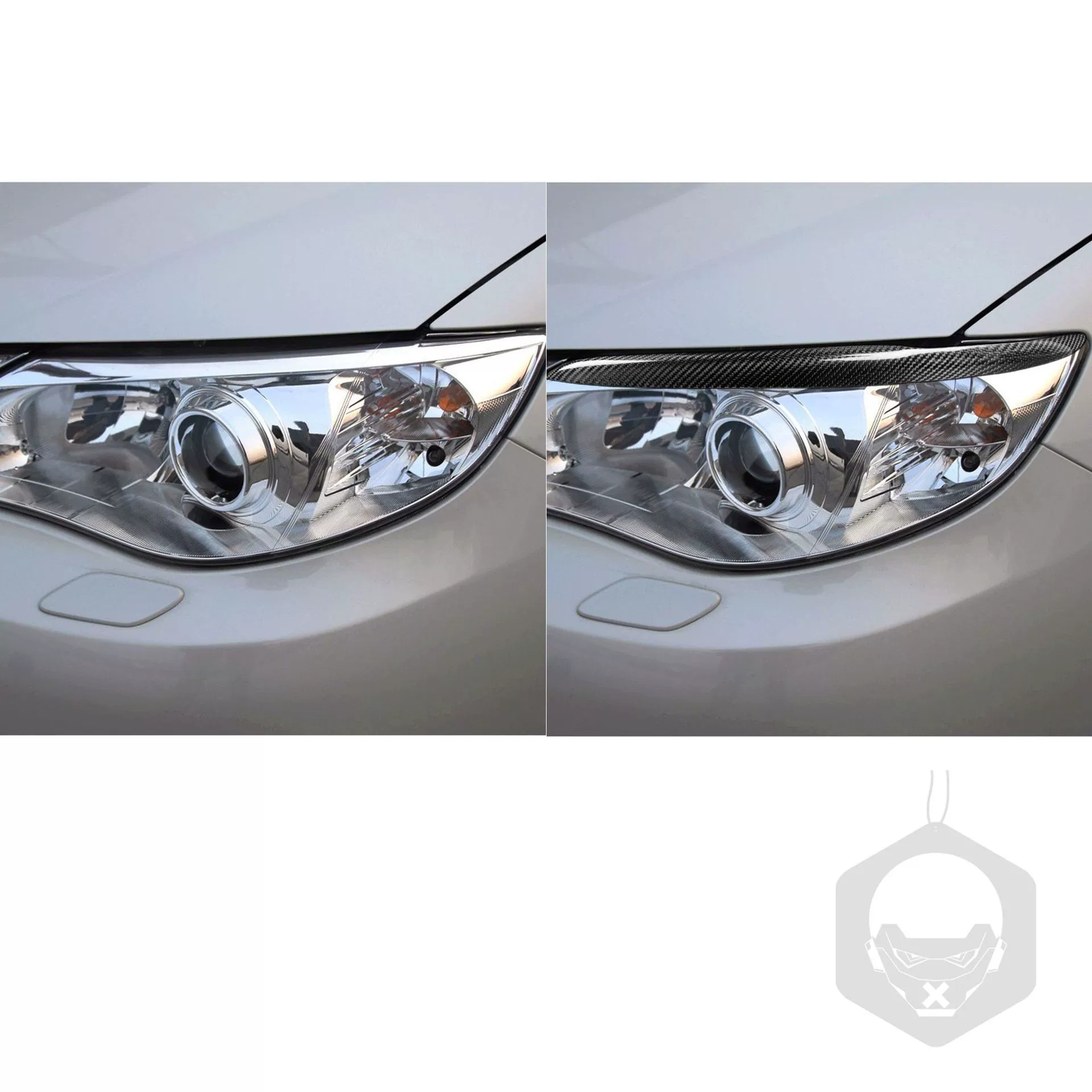 Подходит для головной световой дуги из углеродного волокна для Subaru Impreza 4-6 поколения 04-2009 модифицированные головные брови аксессуары
