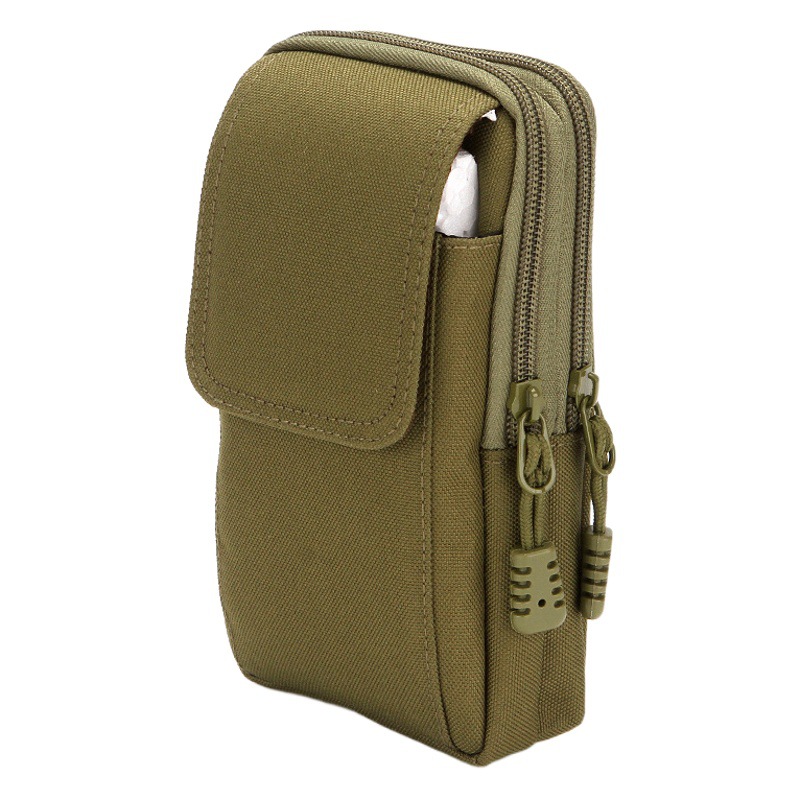 New 6.5-inch mobile phone waist bag middle-aged and elderly wear belt waist bag three-layer wear-resistant construction site waist bag mobile phone bag wholesale