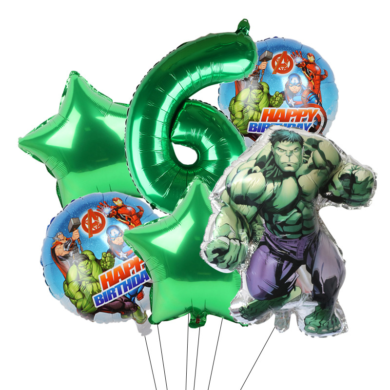 Cross-border Avengers Marvel héroe Spider-Man Hulk Capitán América redondo de aluminio de la película Globo Traje