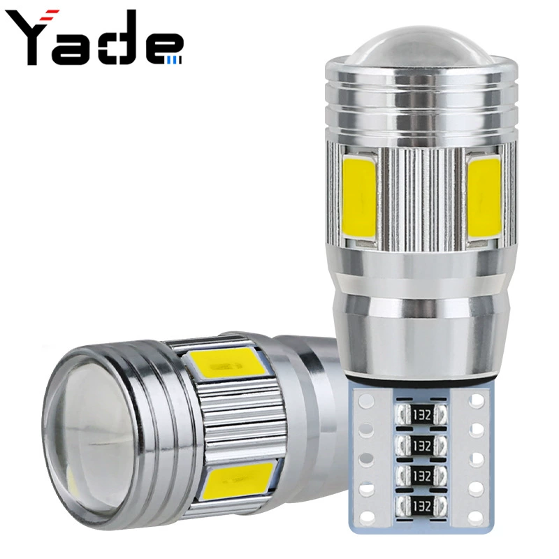 Автомобильный светодиодный T10 5730 5630 6SMD индикатор ширины декодирования W5W лампа для освещения номерного знака Лампа для чтения