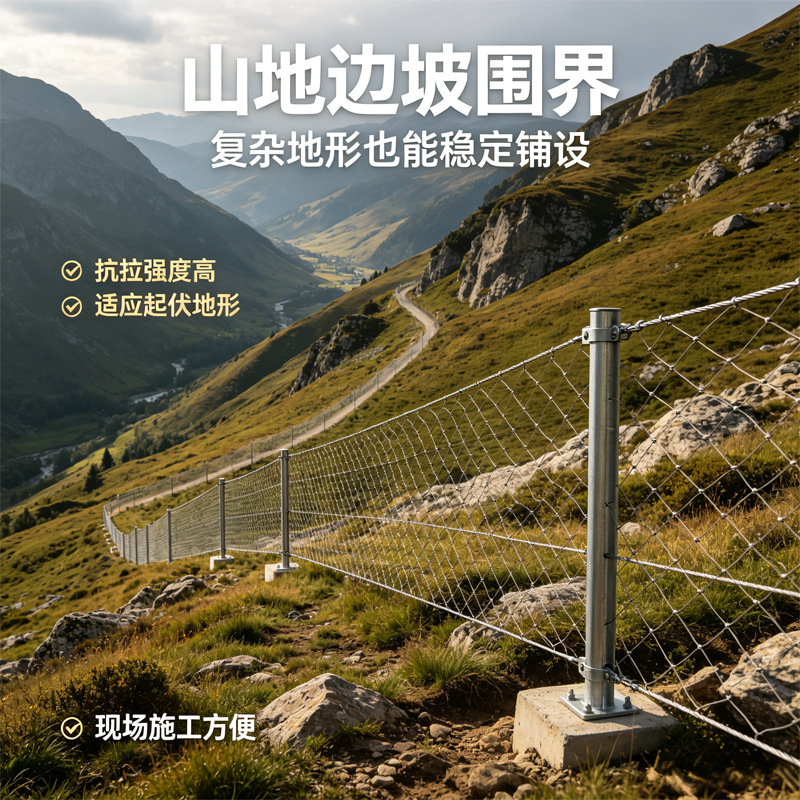 宏烨金属热镀锌草原网牛栏网 低碳钢丝牛羊牧场养殖围栏草场划区