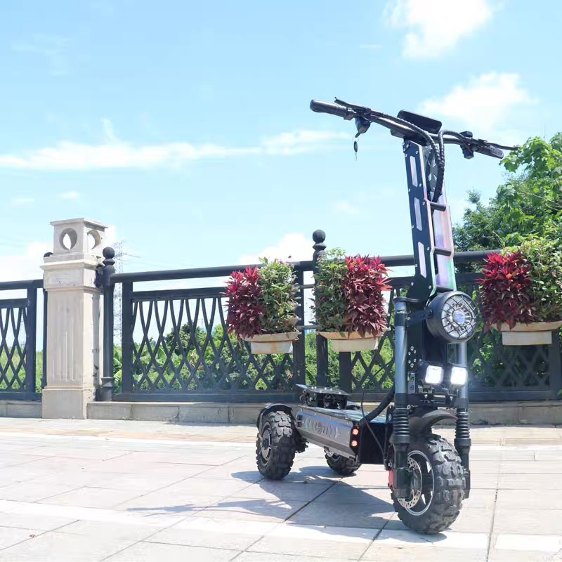 Retuol 11inch Three-Wheel Off-Road Electric Scooter Adult Folding High-Speed Scooter Dropshipping
