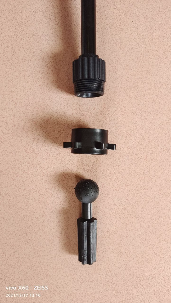 Tubing, mannequin head, tripod