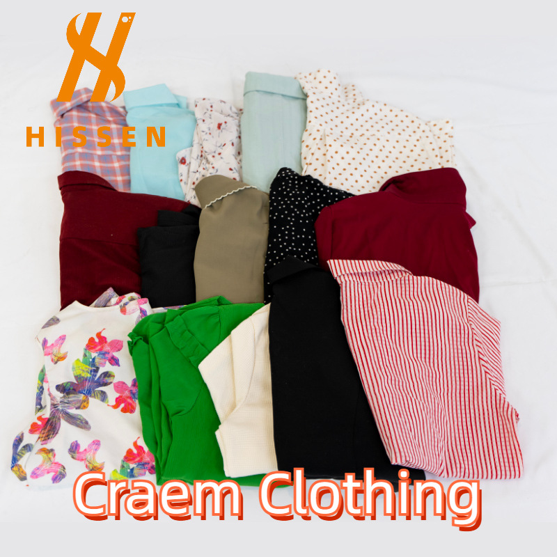 旧衣服二手衣服装出售A级夏季女装丝绸短袖上衣used silk clothes