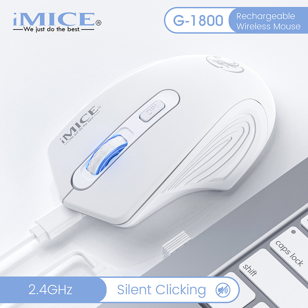 G-1800 de la marca IMICE, Bluetooth silencioso, modo dual, 2.4G, servicio de oficina inalámbrico, carga de batería transfronteriza