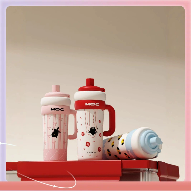 ✅316 из нержавеющей стали вкладыш термочашка для девочек 2024 новый ледяной кубок большой емкости стакан для воды